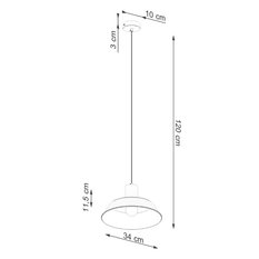 Lampa wisząca FANO biała 120x34x34cm nowoczesna E27 do salonu - Miniaturka zdjęcia nr 10