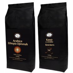 Kawa Ziarnista Etiopia 1kg Smakowa 1kg KusyCoffee - Miniaturka zdjęcia nr 1