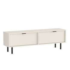 Szafka stojąca RTV AURA 140x33x30 cm na nóżkach do salonu kaszmir - Miniaturka zdjęcia nr 2
