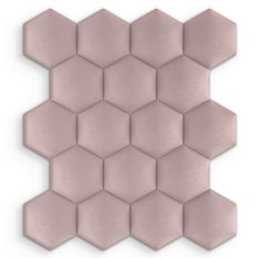 Panele tapicerowane 26x30 cm na ścianę hexagon różowy - Miniaturka zdjęcia nr 6