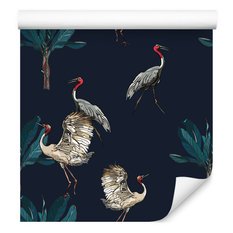 Tapeta – Żurawie, dekoracja w stylu nowoczesnym - Miniaturka zdjęcia nr 1