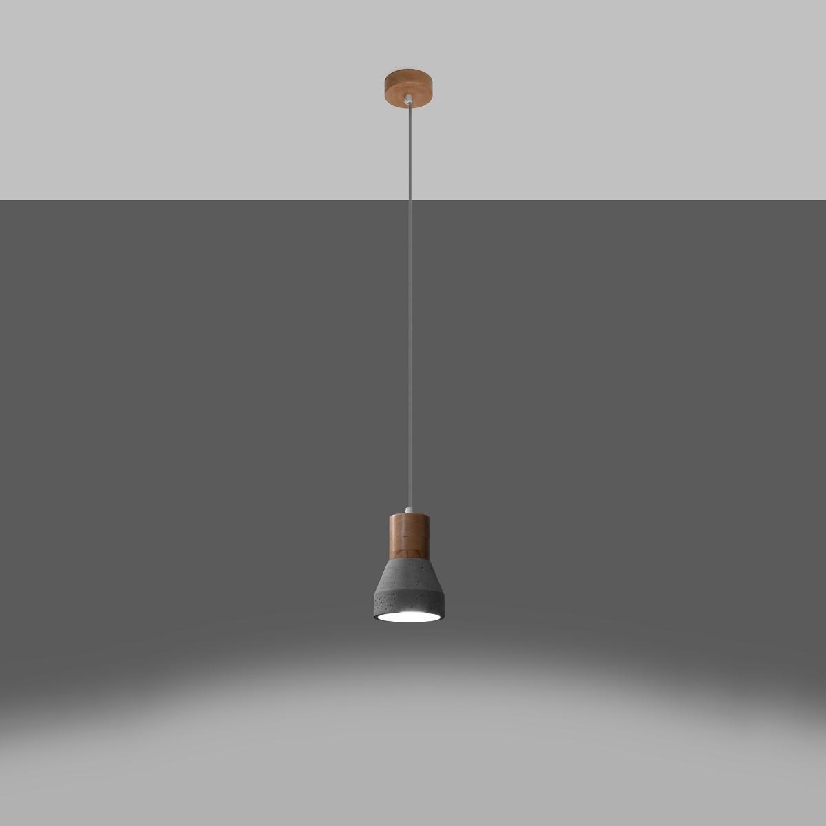 Lampa wisząca QUBIC szara 120x10x10cm nowoczesna E27 do salonu nr. 3