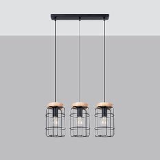 Lampa wisząca GOTTO 3L 115x15x60cm nowoczesna E27 do salonu - Miniaturka zdjęcia nr 2