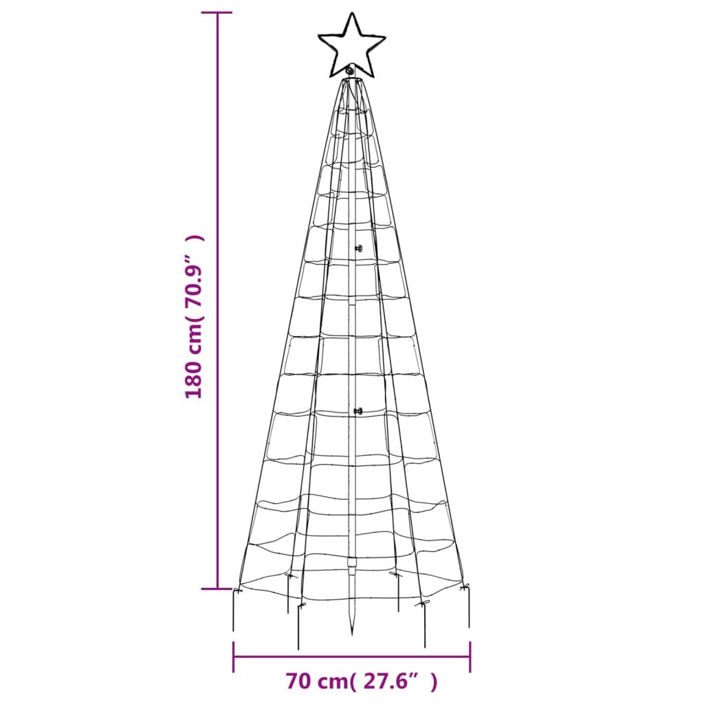 Choinka z lampek, z kołkami, 220 zimnych białych LED, 180 cm nr. 11