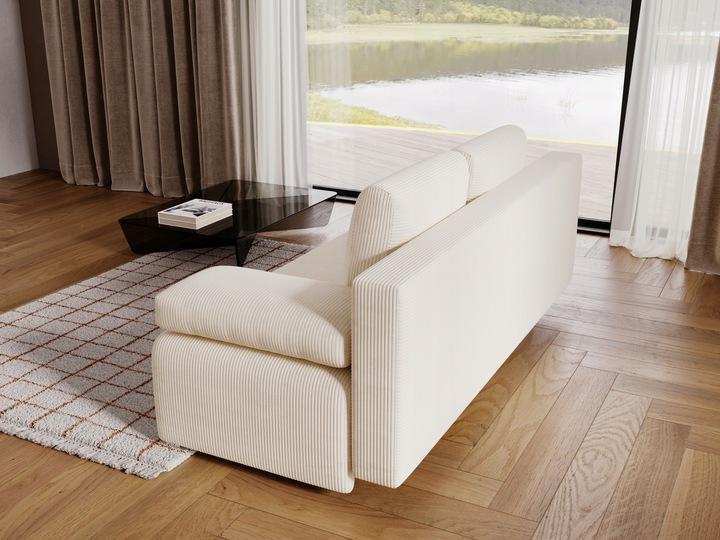 Kanapa Zoja z funkcją spania 77x102x244 cm z pojemnikiem na pościel do sypialni poso szara nr. 4