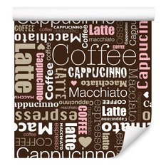 Tapeta kawa typografia napisy serduszka do kuchni  - Miniaturka zdjęcia nr 7