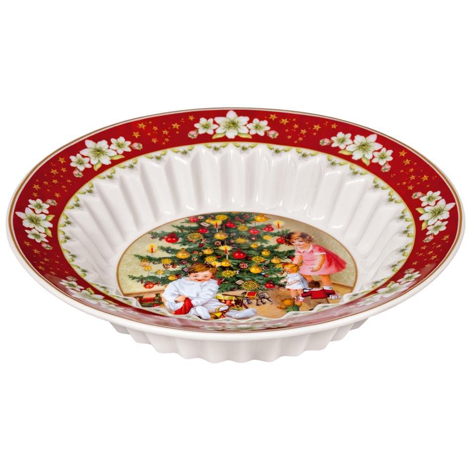 Miska 17 cm S Dzieci przy choince (edycja 2022) Toy's Fantasy Villeroy & Boch kolorowa do jadalni