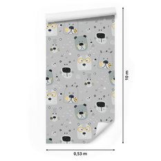Tapeta Ścienna Szare NIEDŹWIADKI Styl Skandynawski  - Miniaturka zdjęcia nr 2