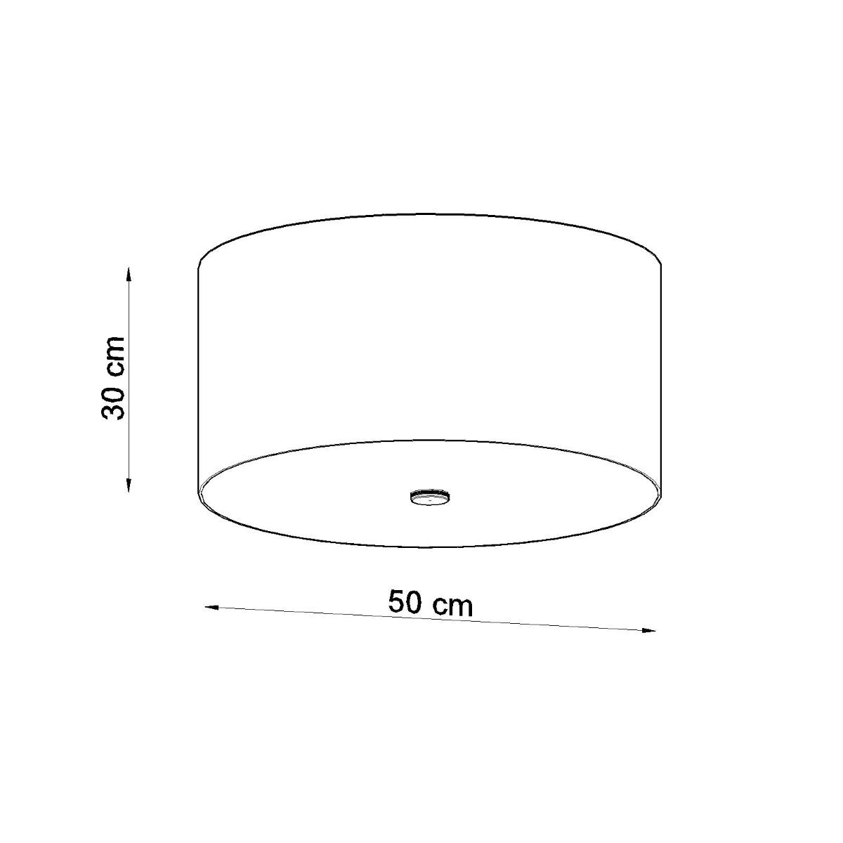 Plafon OTTO 50 biały 30x50x50cm E27 nowoczesna lampa do salonu nr. 4