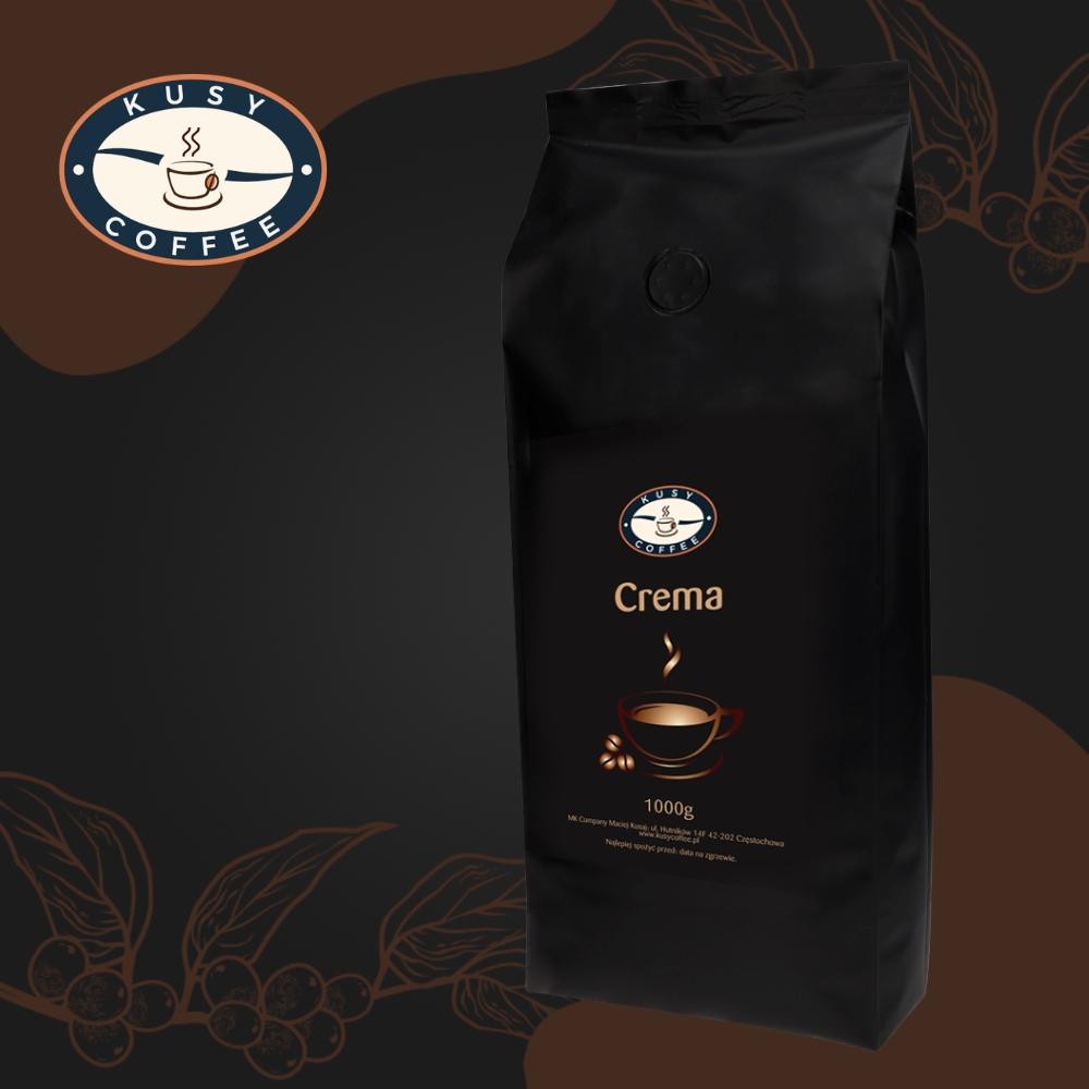 Kawa Ziarnista Świeżo Palona Crema KusyCoffee 1kg nr. 2