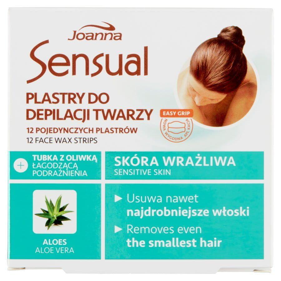 Joanna plastry do depilacji twarzy aloes 12szt. nr. 1