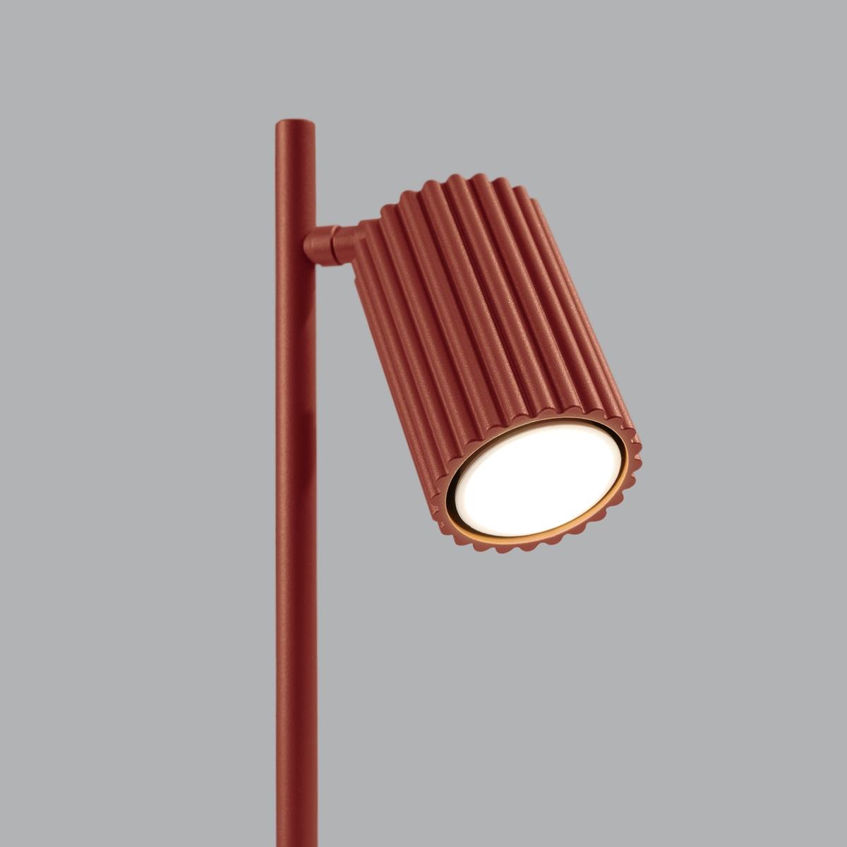 Lampa biurkowa Karbon 43x19.5x14.5cm do sypialni salonu ochra czerwona  nr. 6