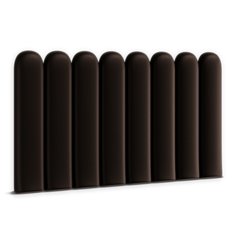 Panele tapicerowane 30x60 cm na ścianę płotek eko skóra brązowy - Miniaturka zdjęcia nr 1