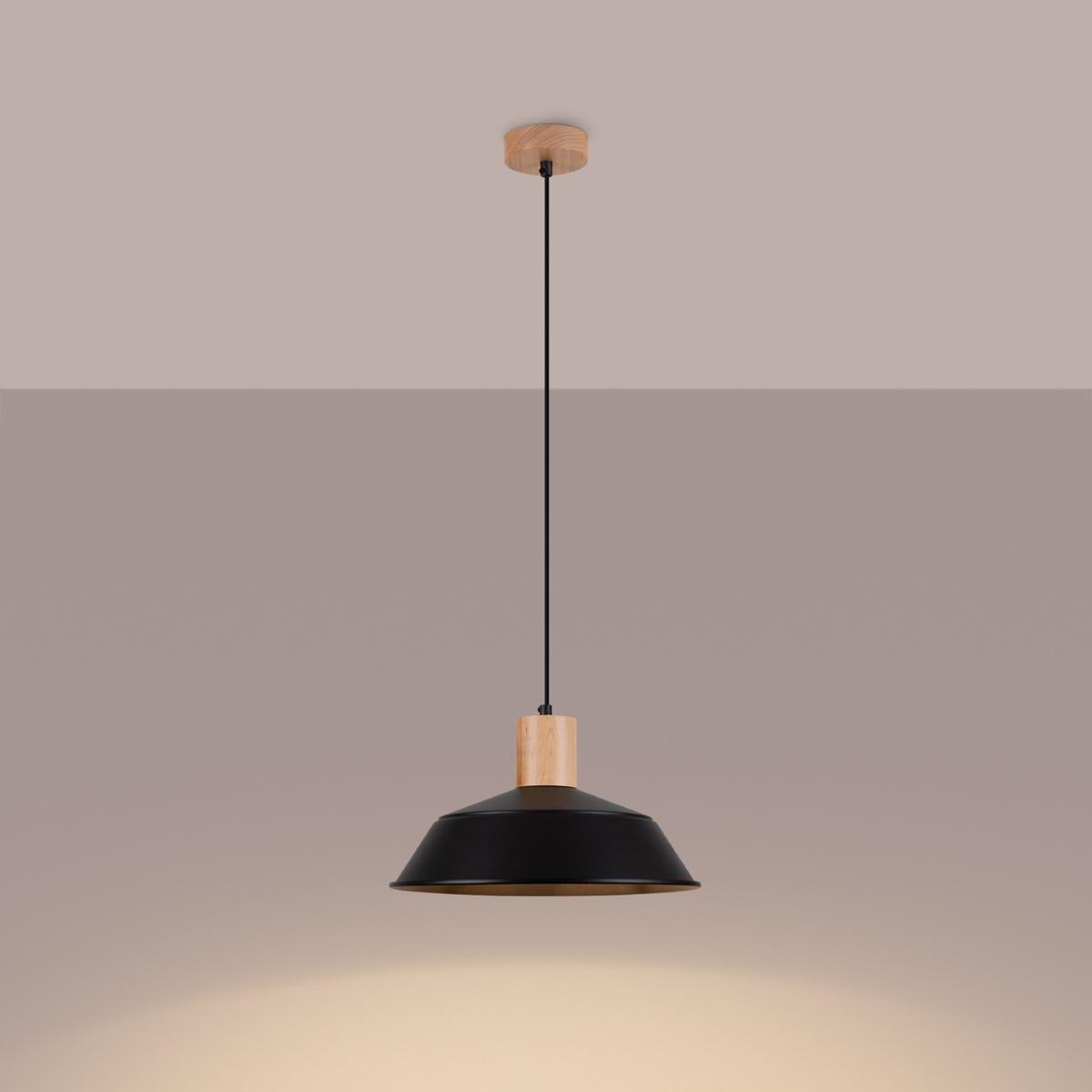 Lampa wisząca FANO czarna 120x34x34cm nowoczesna E27 do salonu nr. 3