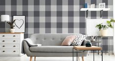 Tapeta w Rolce 10m Szara KRATA Nowoczesny Wzór 53x1000  - Miniaturka zdjęcia nr 6