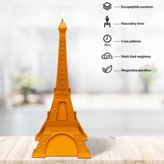 Świeca Eiffel Tower Orange - Miniaturka zdjęcia nr 2