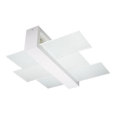 Plafon FENIKS 2 biały 12x43x43cm nowoczesna lampa E27 do salonu