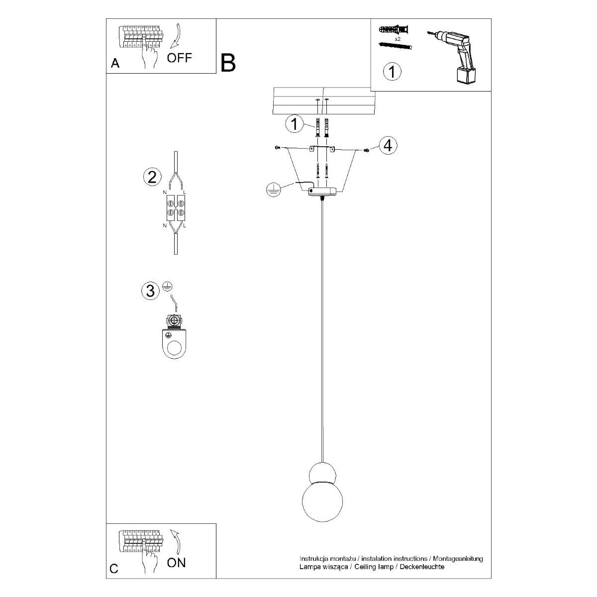 Lampa wisząca PEKKA 1 biała/naturalne drewno 124x11x11cm nowoczesna G9 do salonu nr. 11