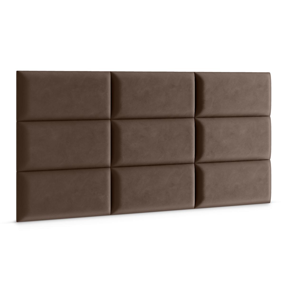 Panele tapicerowane 50x30 na ścianę prostokąt brązowy nr. 3