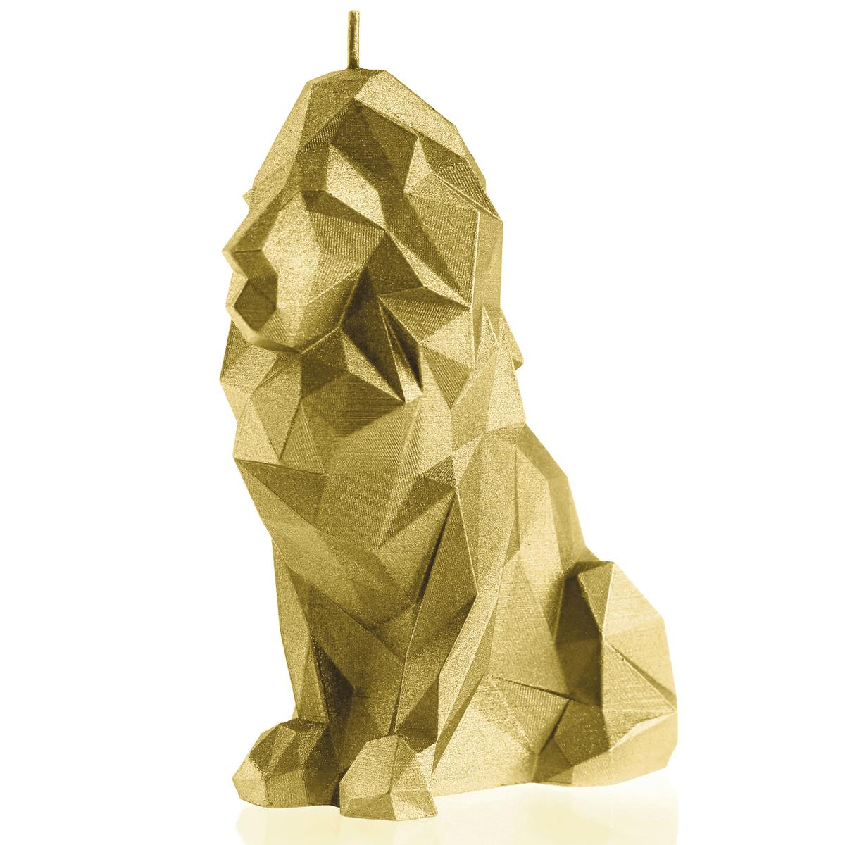 Świeca Lion Low-Poly Classic Gold