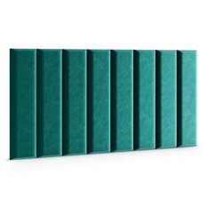 Panele tapicerowane 70x15 cm na ścianę magic velvet turkusowy - Miniaturka zdjęcia nr 3