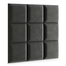  Panele tapicerowane 50x50 cm na ścianę magic velvet grafitowy - Miniaturka zdjęcia nr 3