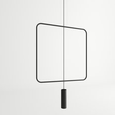 Lampa wisząca RANA 1 czarna 175x6x61cm nowoczesna G10 do salonu - Miniaturka zdjęcia nr 2