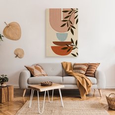 Duży Obraz Do Salonu Styl Japoński Boho Abstrakcja Natura 80x120cm - Miniaturka zdjęcia nr 3