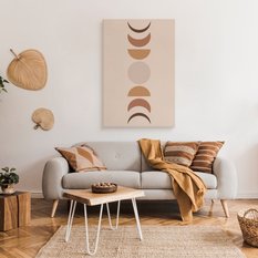 Obraz Na Płótnie Słońce Księżyc Abstrakcja Styl Boho 80x120cm - Miniaturka zdjęcia nr 3