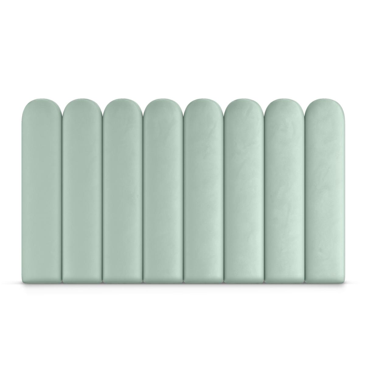 Panele tapicerowane 20x80 cm na ścianę płotek wezgłowie miętowy nr. 4
