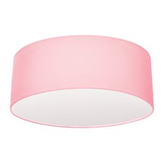 Plafon Classic 40 cm lampa sufitowa do pokoju dziecięcego różowy drewno białe