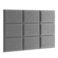Panele tapicerowane 60x40 na ścianę wezgłowie szary - Miniaturka zdjęcia nr 3