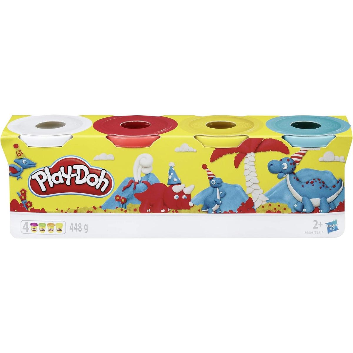 Ciastolina kolorowa zestaw tub mix kolorów hasbro 4-pak b6508 play-doh dla dziecka nr. 2