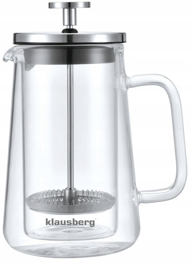 Szklany ZAPARZACZ TŁOKOWY Do HERBATY Ziół KAWY French Press 350ml 7684 nr. 4