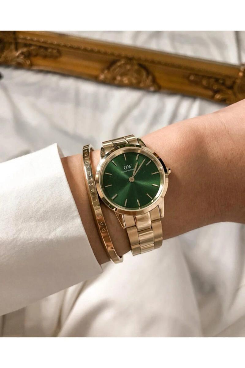 ZEGAREK DAMSKI DANIEL WELLINGTON DW00100419 Iconic Emerald 36mm + BOX nr. 4