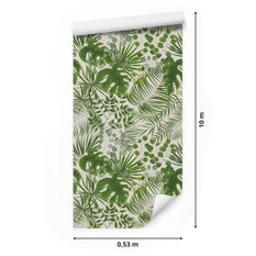 Tapeta W Rolce Egzotyczne LIŚCIE Palma Monstera 53x1000  - Miniaturka zdjęcia nr 2