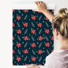 Tapeta Ozdobna GWIAZDA BETLEJEMSKA Sosna Rośliny  - Miniaturka zdjęcia nr 6