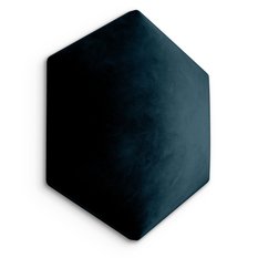 Panele tapicerowane 26x30 cm na ścianę hexagon granatowy - Miniaturka zdjęcia nr 1