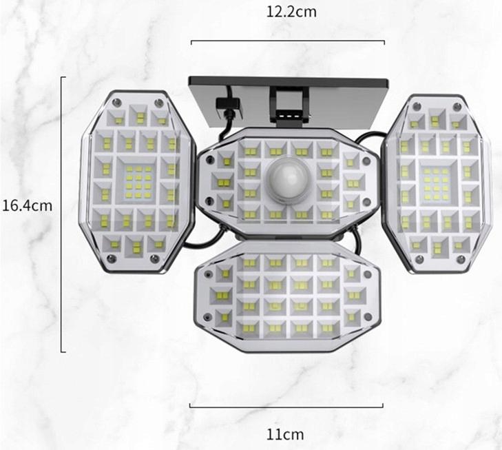 Lampa solarna LED słupek czujnik ruchu i zmierzchu  nr. 11