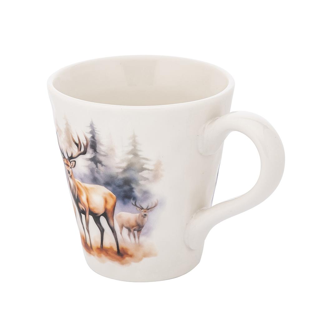 Kubek 480 ml porcelanowy zimowy jeleń XL do kuchni nr. 2