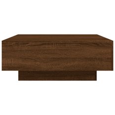 Stolik kawowy 80x80x31 cm brązowy dąb elegancki do salonu - Miniaturka zdjęcia nr 6