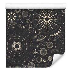 Tapeta Ozdobna PLANETY Znaki Zodiaku Słońce Boho  - Miniaturka zdjęcia nr 4