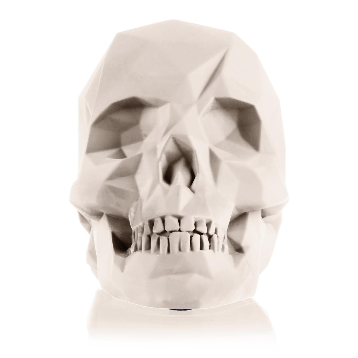 Podpórka do książek Skull Low-Poly Light Beige Poli nr. 3