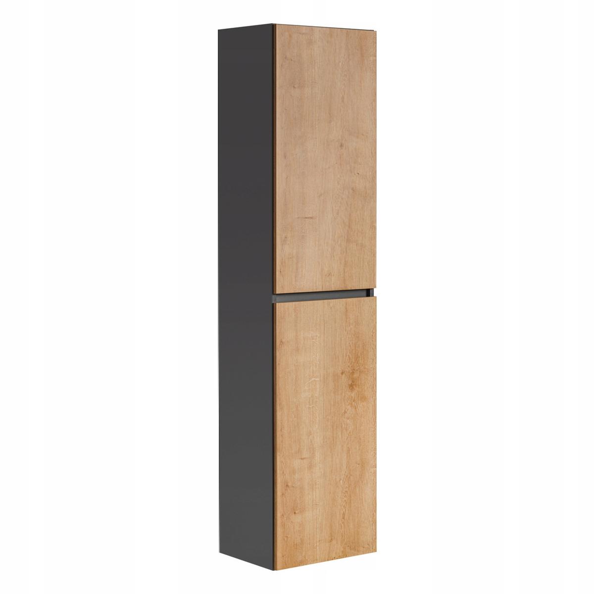 Szafka łazienkowa MONAKO GREY 40x170x33 cm wisząca loft oak diamentowy szary dąb hamilton