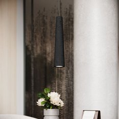 Lampa wisząca ELECTRA czarna beton 125x8x8cm nowoczesna G10 do salonu - Miniaturka zdjęcia nr 14