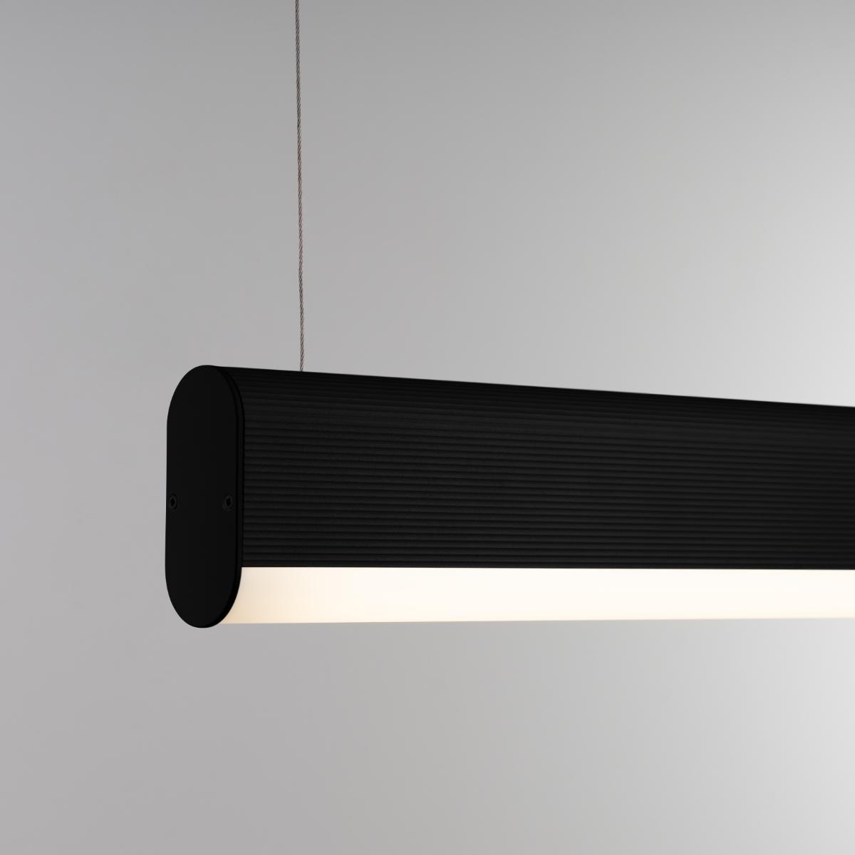 Lampa wisząca FARGE czarna LED 4000K 150x8x120cm nowoczesna LED do salonu nr. 5