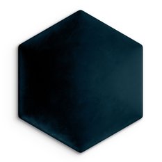 Panele tapicerowane 35x40 cm na ścianę hexagon granatowy - Miniaturka zdjęcia nr 2