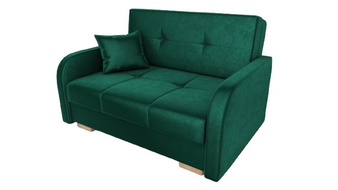 Sofa Pola 80x134x95 cm z funkcją spania do salonu rozkładana monolith ciemnozielona