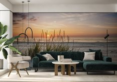 Fototapeta Plaża MORZE Zachód Słońca 3D Pejzaż Krajobraz Natury - Miniaturka zdjęcia nr 3