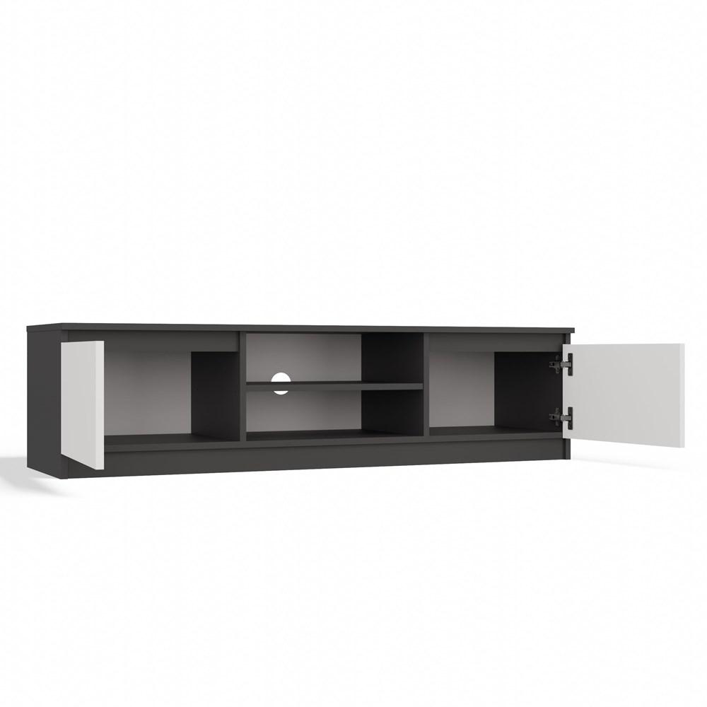 Szafka RTV Malwa 36x140x40 cm do salonu stolik pod telewizor antracyt biały nr. 6